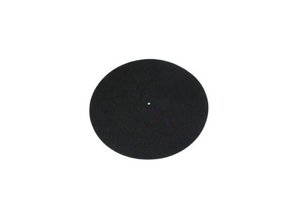 Rega Turntable Mat Black - Standard Filtmatte til Rega, 100% ull, sort 